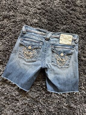 Plastic By Gly Cut Off Jean Shorts Sz 7